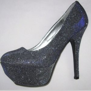 Silver Purple Iridescent sexy Glitter Charlotte Ru